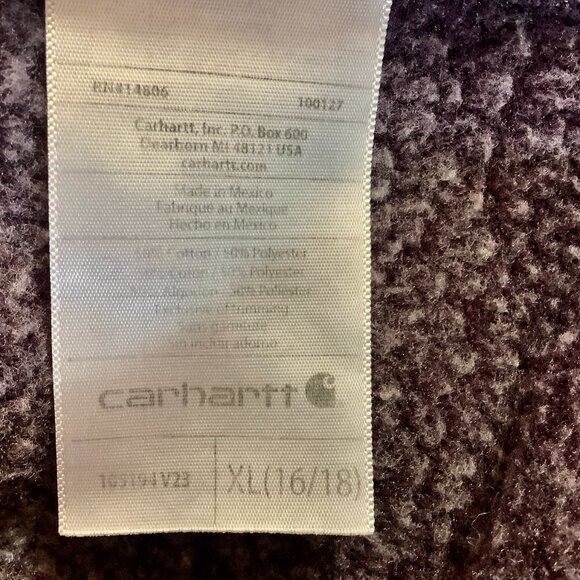 Carhartt Hoodie Xl Relaxed Fit Magenta Color - Picture 9 of 10